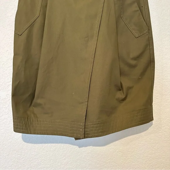 New $119 Zara Surplus Military Khaki Skirt SRPLS CTTN SKRT 07 Large 9382/053 - Picture 4 of 8